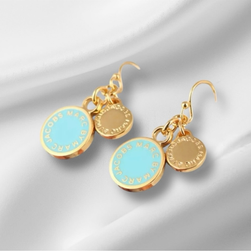 Marc by Marc Jacobs Enamel Round Mini Studs Earrings - Picture 4 of 4